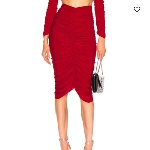 NORMA KAMALI Shirred Skirt
